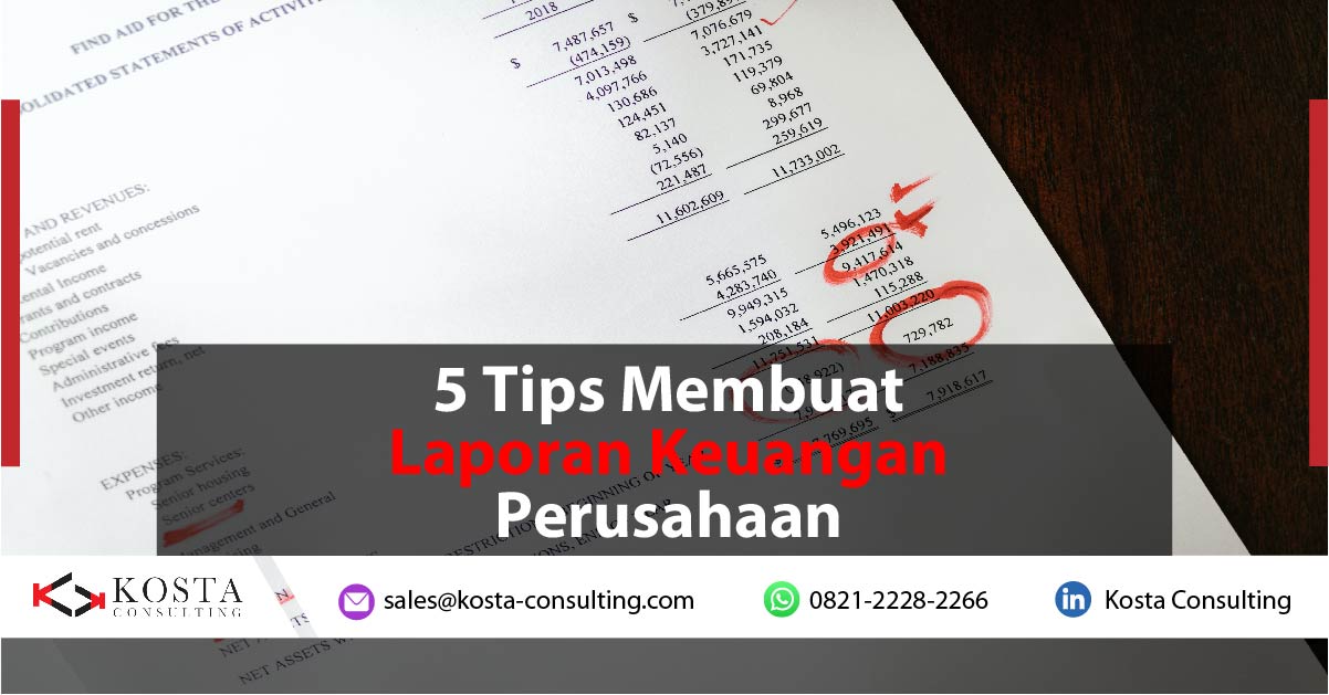 5 Tips Membuat Laporan Keuangan Perusahaan